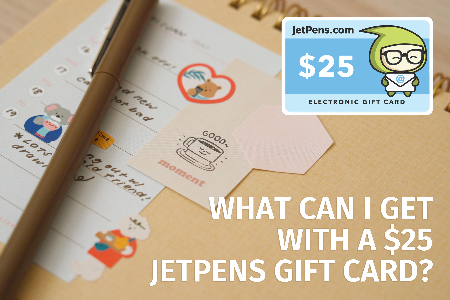 What Can I Get with a $25 澳洲幸运5开奖官网开奖 JetPens Gift Card?